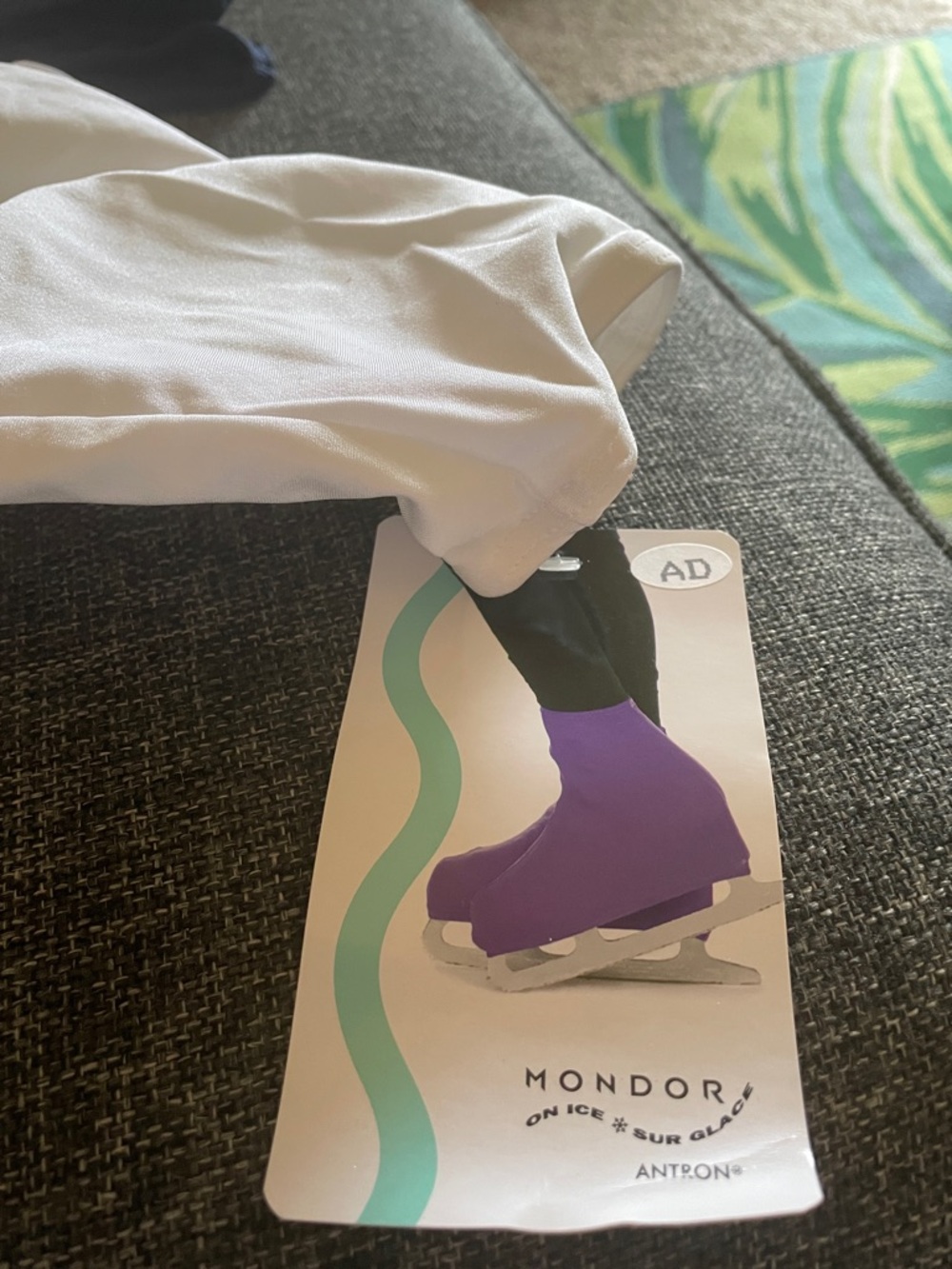 Mondor White Ice Skating Boot cover White